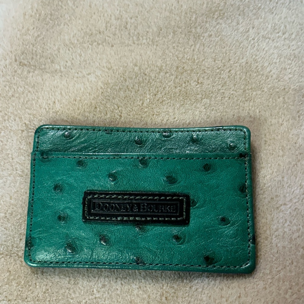 Dooney & Bourke Teal Card Holder